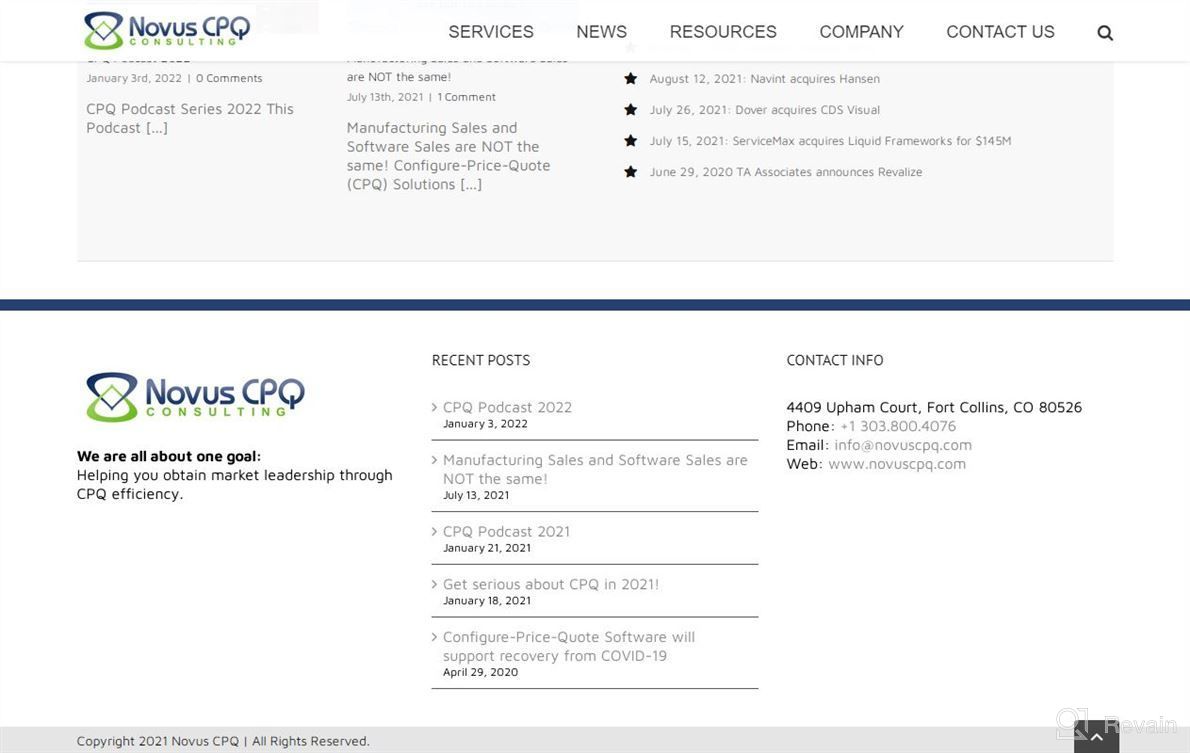 img 1 attached to Novus CPQ Consulting review by Alonzo Weaver