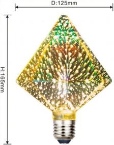 img 1 attached to Spark Up Your Space With SZYOUMY'S Colorful 3D Filament Firework LED Bulb - Perfect For Any Occasion!
