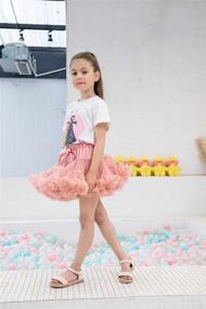 img 2 attached to 🏻 Extra Fluffy Baby Girl Tulle Skirt: 36 Colorful Options for Little Ballerinas (6M-10T)