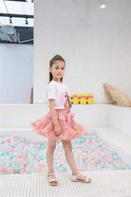 img 1 attached to 🏻 Extra Fluffy Baby Girl Tulle Skirt: 36 Colorful Options for Little Ballerinas (6M-10T)