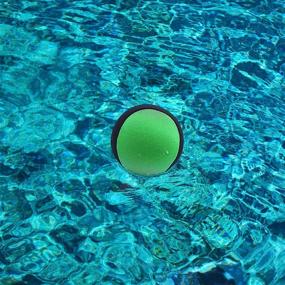 img 1 attached to Мячи для прыжков в воде TaktZeit из 3 шт.: мягкие, прочные и брызгозащищенные - идеально подходят для игр в бассейне, снятия стресса и прогулок по воде
