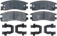 🔧 acdelco gold rear disc brake pad set - 17d714mh semi-metallic, enhanced seo логотип