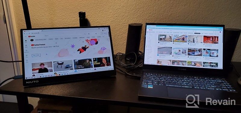 img 1 attached to NIUTO Portable Touchscreen Extender Computer Compatible 14", 60Hz, 便携, 140-4K, HDMI, IPS, 4K, HD review by Jake Martin