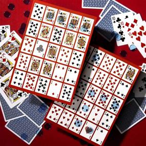 img 2 attached to Приготовьтесь к ночи казино с набором Ultimate Poker Keno - 36 уникальных индексных досок Jumbo, 600 фишек и карты расширения для 36 игроков!