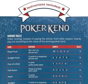 img 1 attached to Приготовьтесь к ночи казино с набором Ultimate Poker Keno - 36 уникальных индексных досок Jumbo, 600 фишек и карты расширения для 36 игроков!