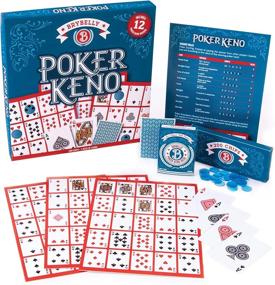 img 3 attached to Приготовьтесь к ночи казино с набором Ultimate Poker Keno - 36 уникальных индексных досок Jumbo, 600 фишек и карты расширения для 36 игроков!