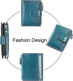 img 2 attached to Lavemi Leather Peacock Women's Handbags & Wallets - Compact and RFID Blocking Wallets for Fashion and Security