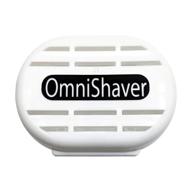 protect your razor with omishaver case: keep blades sharp and dirt-free, white razor storage solution logo