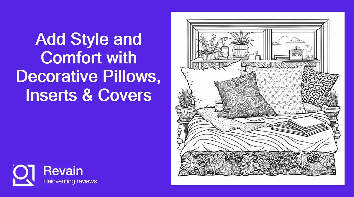 Add Style and Comfort with Decorative Pillows, Inserts & Covers