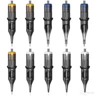 🖌️ convenient assortment of disposable tattoo cartridge needles for easy ink application logo