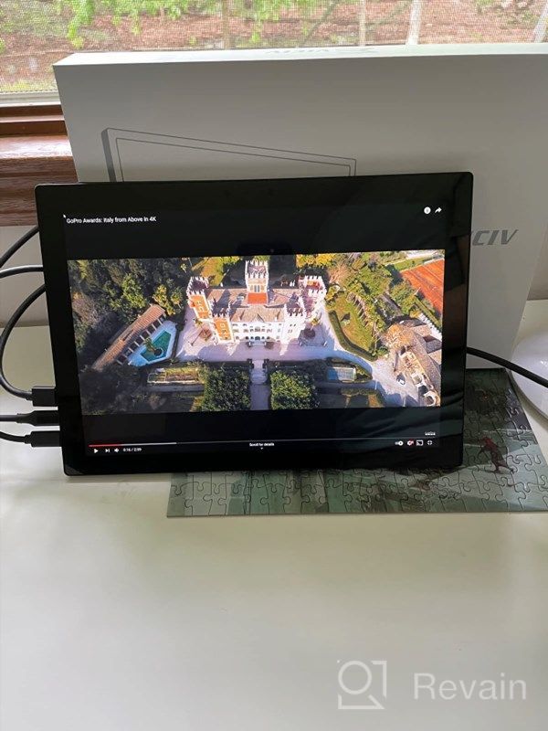 img 1 attached to 🔍 EVICIV Raspberry Touchscreen Ultra Wide 178°Multi Point 1920X1280P Portable Monitor: Ideal Gaming Monitor for Xbox, IPS Display, HDMI Connectivity review by Marcus Kanat