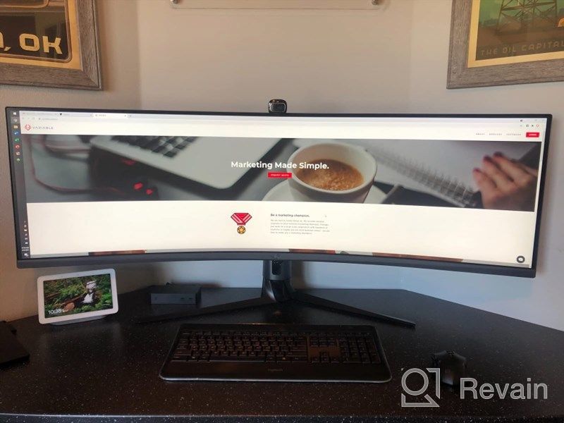 img 1 attached to ASUS XG49VQ Curved Gaming Monitor with FreeSync: 🖥️ 3840X1080P, 144Hz, Height Adjustment, Blue Light Filter and HDMI Support review by Adam Maciel