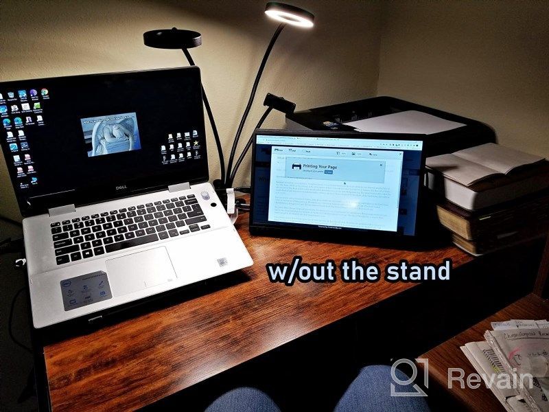 img 1 attached to Portable Monitor with Blue Light Filter and Freesync Technology - GEYEAO EVP-301, 15.6" IPS, 1920X1080, 60Hz, Anti-Glare Coating, Built-In Speakers review by Fried Abrams