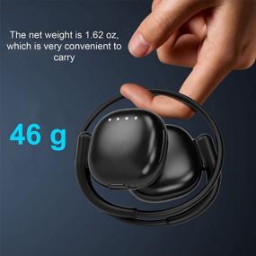 img 2 attached to CHUYI Bluetooth Wireless Headphones, Foldable Lightweight Stereo Neckband On-Ear Earphones With Built-In Mic For Sports, 23Hrs Music Time - Black, Behind-The-Head Design