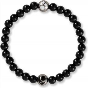 img 4 attached to Lokai Beaded Bracelet For Women & Men: Stone & Metal Collection - Comfortable Jewelry Fashion Slides-On Fit