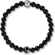 lokai beaded bracelet for women & men: stone & metal collection - comfortable jewelry fashion slides-on fit logo