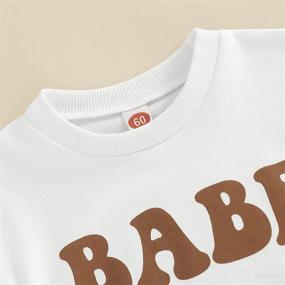 img 3 attached to Crewneck Sweatshirt Bodysuit Pullover Oversized Apparel & Accessories Baby Boys