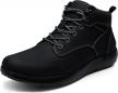 comfortable & waterproof vostey chukka boots for men | casual mid-top sneaker style logo