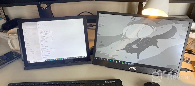 img 1 attached to AOC 16T2 Touch Enabled SmartCover AutoPivot 15.6", 1920X1080P, 60Hz, Wall Mountable, Tilt Adjustment, Portable, Flicker-Free, ‎Portable Monitors, HD review by Mark Palmer