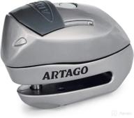 🔒 improved artago secure 24s.6m motorcycle alarm disc lock - 120 db sound alarm logo