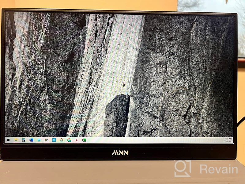 img 1 attached to MNN Portable Monitor 15.6 Inch Ultra Slim with 🖥️ Speakers, Full Function Type-C, OTG, Longer Cables - M156F01 IPS Display review by Shaun Beard