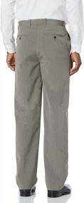 img 1 attached to Sharp And Sophisticated: Savane Men'S Tailored Taupe Dress Pant With Light Pinstripes In 38X29 Size