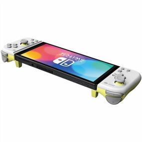img 1 attached to HORI Nintendo Switch Split Pad Compact - Light Gray & Yellow - Ergonomic Controller for Handheld Mode - Officially Licensed by Nintendo - Best for Enhanced Gaming Experience