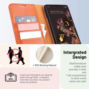 img 2 attached to Protect Your Google Pixel 6 With OCASE Wallet Case - RFID Blocking, Card Holders, And Shockproof TPU Inner Shell