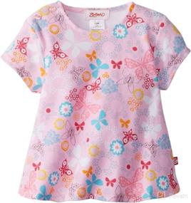 img 1 attached to 👶 Женская футболка с короткими рукавами для девочек "Swing Tee" от Zutano