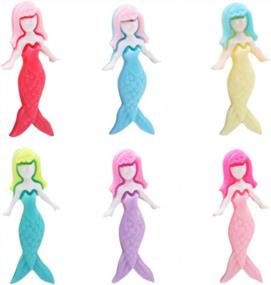 img 2 attached to 6 Count Ornerx Plastic Mermaid Push Pins - Decorative Thumbtacks For Cork Board