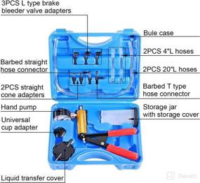 img 3 attached to 🔧 N / A YSTOOL Brake and Clutch Fluid Hand Pump Vacuum Bleeder Tool Kit | Brake Oil Change Power Steering Fluid Bleeding Set with Hand Pump Jar Adapters | Ideal for Auto Car Truck Motorcycle Use