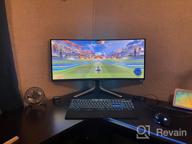 img 1 attached to 💻 Alienware AW3423DW 34.18-Inch Curved Gaming Monitor with 3440X1440 Resolution, 175Hz Refresh Rate, Swivel, Tilt, and Height Adjustments, and Quantom Dot-OLED Technology review by Junior Polanco