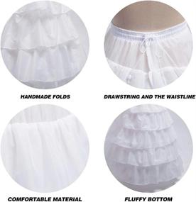 img 2 attached to Women'S Wedding Petticoat Crinoline Underskirt Slips - Perfect For Bridal Gowns!