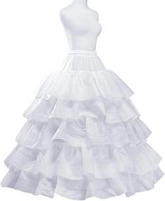 img 1 attached to Women'S Wedding Petticoat Crinoline Underskirt Slips - Perfect For Bridal Gowns!