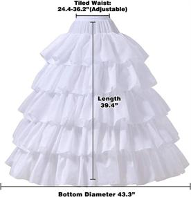 img 3 attached to Women'S Wedding Petticoat Crinoline Underskirt Slips - Perfect For Bridal Gowns!