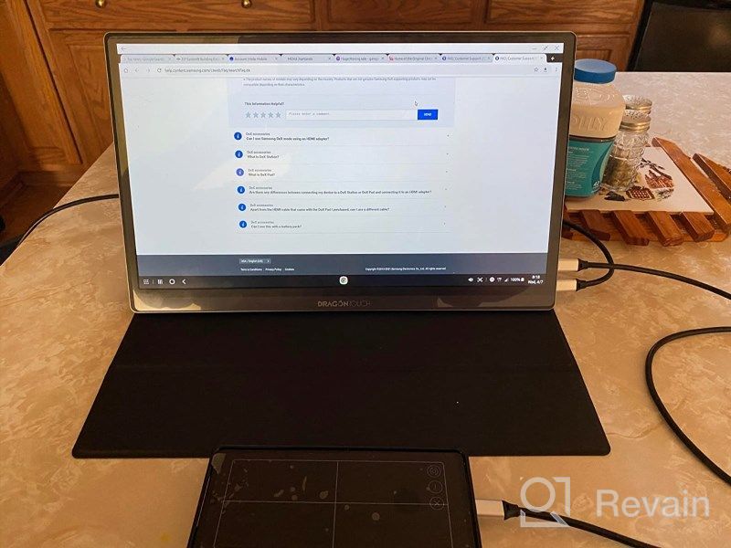 img 1 attached to Dragon Touch S1 Pro Portable Monitor with FreeSync, 15.6 Inch IPS Display, 3840X2160P, 100% sRGB, Built-in Speakers, HDR, VESA Compatible, HDMI, and HD Support review by Tyler Dorsey