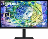 🖥️ samsung ls27a800unnxza 3840x2160 computer monitor with adjustable stand, flicker-free, swivel, built-in speakers, pivot, tilt, hdmi logo