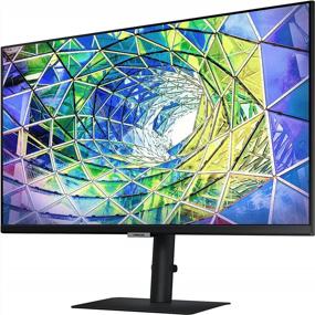 img 2 attached to 🖥️ SAMSUNG LS27A800UNNXZA 3840X2160 Computer Monitor with Adjustable Stand, Flicker-Free, Swivel, Built-In Speakers, Pivot, Tilt, HDMI
