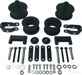 img 3 attached to 🔧 Upgrade Your Wrangler JK Suspension: American Automotive 3" Front + 2.5" Rear Steel Coil Spacers + Shock Extenders - Leveling Kit for 2WD and 4WD