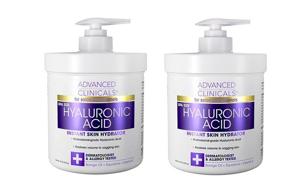 img 4 attached to Hyaluronic Acid Cream Moisturizer For Anti-Aging & Skin Firming: Advanced Clinicals 16Oz (2-Pack)