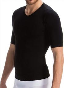 img 4 attached to Men'S Firm Control Body Shaping T-Shirt: Farmacell Man 419H With Heat Thermal And Protective Yarn, 100% Made In Italy