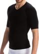 men's firm control body shaping t-shirt: farmacell man 419h with heat thermal and protective yarn, 100% made in italy logo