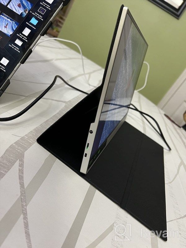 img 1 attached to Cocopar USB C Portable Monitor: Mountable 15.6" FreeSync Display with 1920X1080P Resolution, Blue Light Filter, 60Hz Refresh Rate, Built-In Speakers, Frameless Design - Y156FH7XD review by Darren Marley