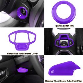 img 2 attached to 🚗 Enhance Your Jeep Renegade Interior with 31-Piece Car Trim Kit in Purple - Ideal for 2015-2021 Models