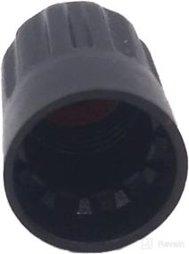 img 2 attached to 🔒 JESBEN Black TPMS Tire Valve Stem Long Caps: Durable Plastic Cap with Rubber Seal (10 Qty) for TR20008 - Long-lasting Protection for Your Tires