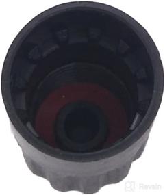 img 1 attached to 🔒 JESBEN Black TPMS Tire Valve Stem Long Caps: Durable Plastic Cap with Rubber Seal (10 Qty) for TR20008 - Long-lasting Protection for Your Tires