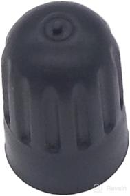 img 4 attached to 🔒 JESBEN Black TPMS Tire Valve Stem Long Caps: Durable Plastic Cap with Rubber Seal (10 Qty) for TR20008 - Long-lasting Protection for Your Tires