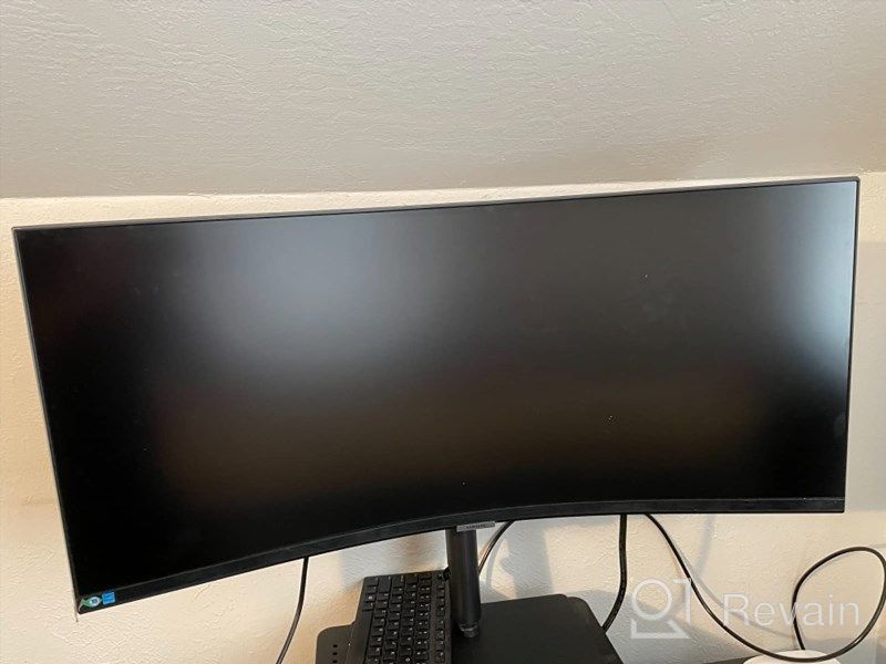 img 1 attached to 💻 SAMSUNG TUV Certified Curved Monitor LS34A650UXNXGO with Intelligent Features: 100Hz, Flicker-Free, High Dynamic Range, and Samsung S65U Technology review by Timothy Pammit