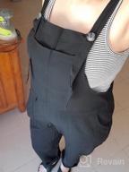 img 1 attached to Women'S Long Casual Loose Bib Overalls Jumpsuit With Pockets PV9 review by John Wells
