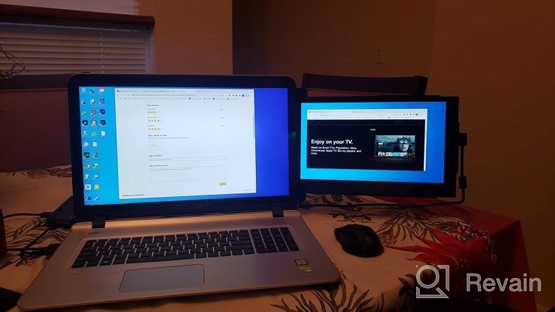 img 1 attached to Enhance Your Laptop Experience with Duex Portable Dual Screen 💻 - Lightweight, Brightness Adjustable, Award-Winning Mounting Type, IPS Technology, 60Hz (Model: 101-1002P01_SML_SML) review by Phillip Gilliam